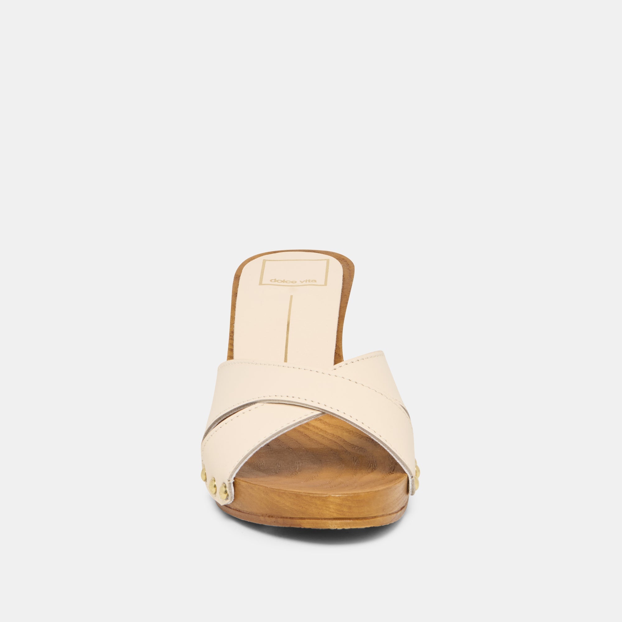 AVERIE HEELS BONE LEATHER
