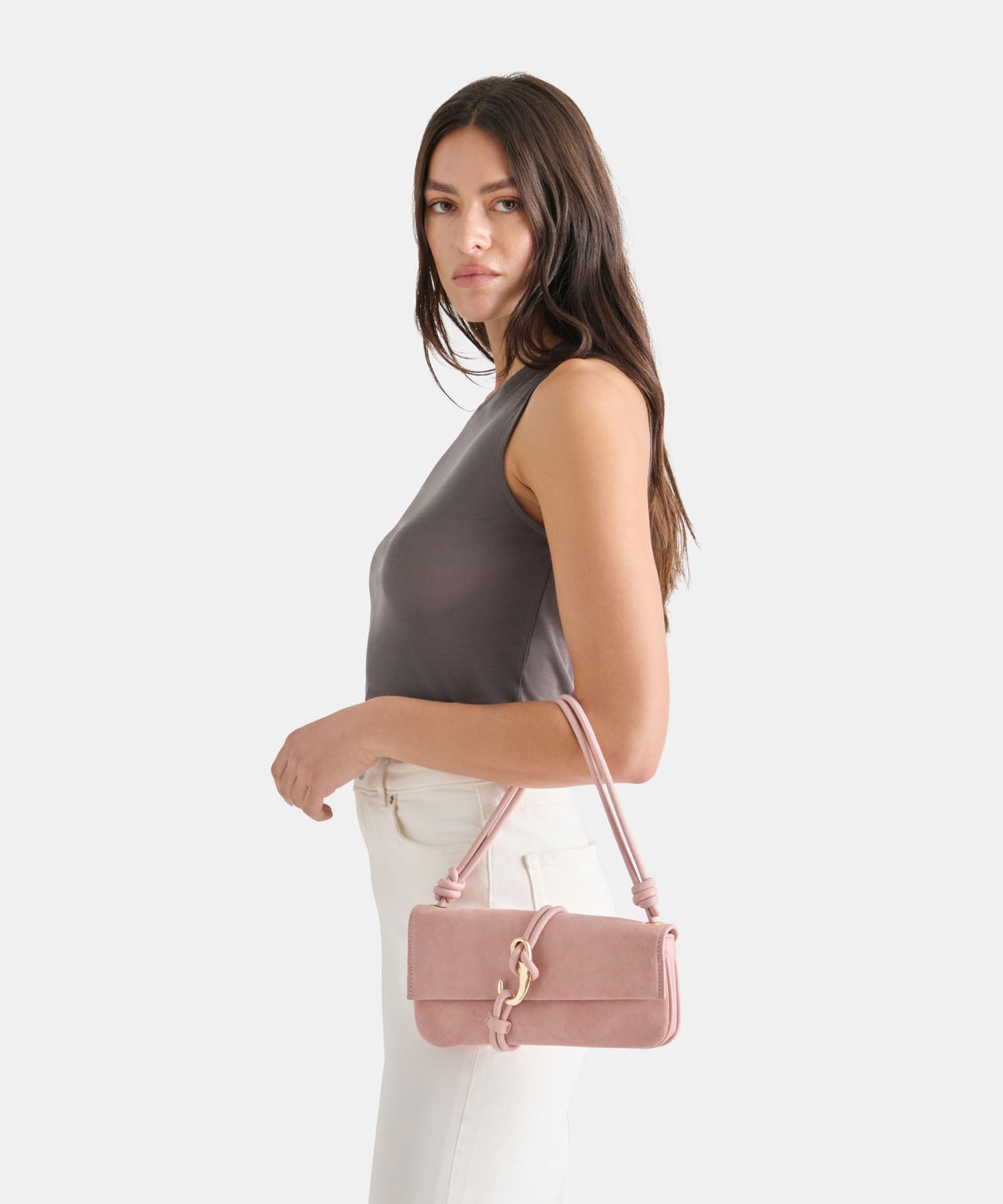 ALICE SHOULDER BAG DAYDREAM PINK SUEDE