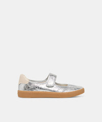 NANET SNEAKERS SILVER LEATHER